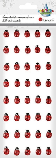 Picture of Titanum Krysztaki samoprzylepne biedronki 9x14mm 50szt