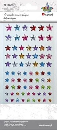 Picture of Titanum Krysztaki samoprzylepne gwiazdki mix 84szt