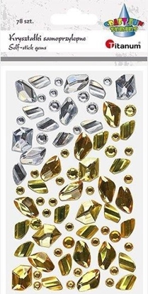 Изображение Titanum Krysztaki samoprzylepne kamyki mix 79szt