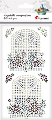 Изображение Titanum Krysztaki samoprzylepne Okna z kwiatami 2szt