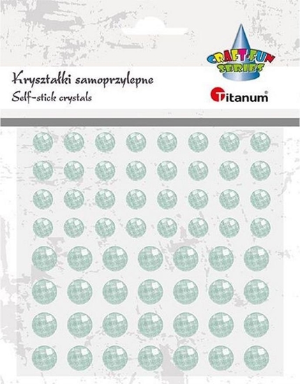 Picture of Titanum Krysztaki samoprzylepne okrge blady nieb. 60szt