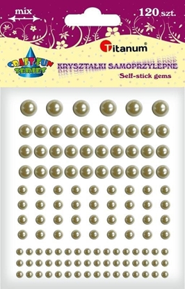 Picture of Titanum Krysztaki samoprzylepne pereki mix 120szt