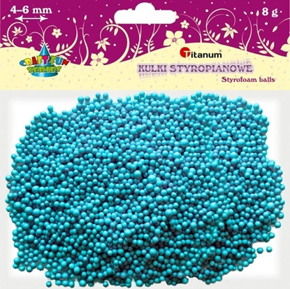 Изображение Titanum Kulki styropianowe 8g jasnoniebieskie mix 4-6mm