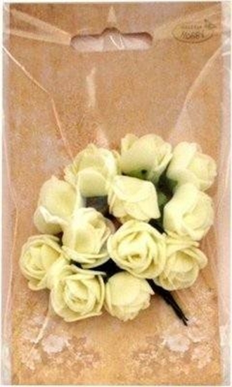 Изображение Titanum Kwiaty piankowe kremowe 2cm 12szt