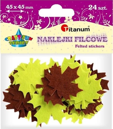 Picture of Titanum Licie klonu naklejki filcowe 24szt, CRAFT-FUN