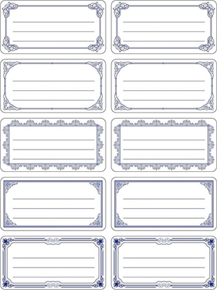 Изображение Titanum Naklejki etykiety biao niebieskie 240szt