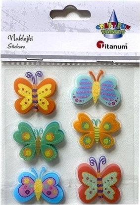 Picture of Titanum Naklejki foliowe 3D motyle mix 6szt