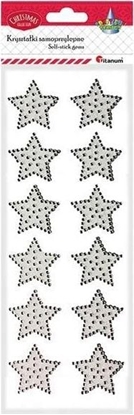 Изображение Titanum Naklejki foliowe gwiazdki biae 40mm 12szt