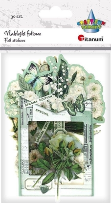 Изображение Titanum Naklejki foliowe Kwiaty biae 30szt
