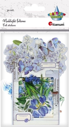 Изображение Titanum Naklejki foliowe Kwiaty niebieskie 30szt