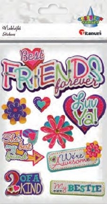 Изображение Titanum Naklejki papierowe 3D friends mix 10szt