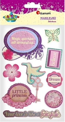 Изображение Titanum Naklejki papierowe 3D little princess mix 8szt