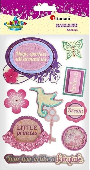 Изображение Titanum Naklejki papierowe 3D little princess mix 8szt