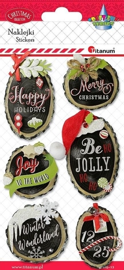 Изображение Titanum Naklejki papierowe 3D plastry drewna