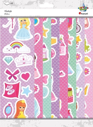 Изображение Titanum Naklejki papierowe 8 plansz ksiniczki/akcesoria