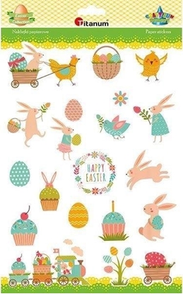 Изображение Titanum Naklejki papierowe Wielkanoc mix 20szt.