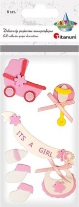 Изображение Titanum Naklejki piankowe 3D akcesoria noworodka 8szt