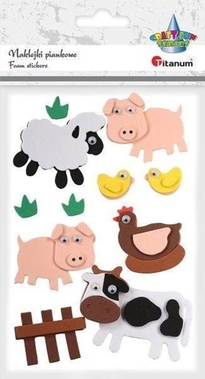 Изображение Titanum Naklejki piankowe 3D zagroda 11szt