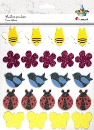 Изображение Titanum Naklejki piankowe brokatowe mix 22szt.