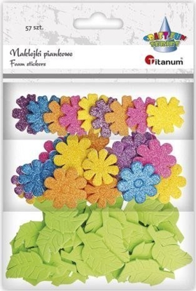 Изображение Titanum Naklejki piankowe kwiaty i listki mix