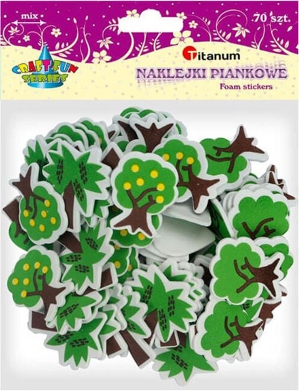 Изображение Titanum Naklejki piankowe ozdoba drzewka 4cm 70szt