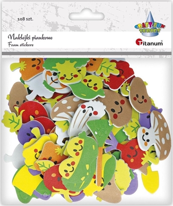Изображение Titanum Naklejki piankowe warzywa mix 108szt