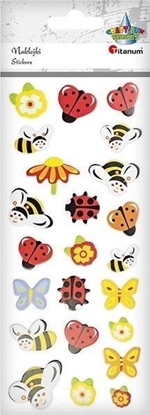 Изображение Titanum Naklejki piankowo-papierowe 3D owady mix 23szt.