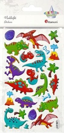 Изображение Titanum Naklejki wypuke dinozaury 23szt