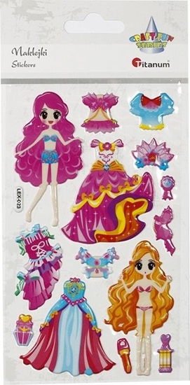 Изображение Titanum Naklejki wypuke lalki i stroje 14szt