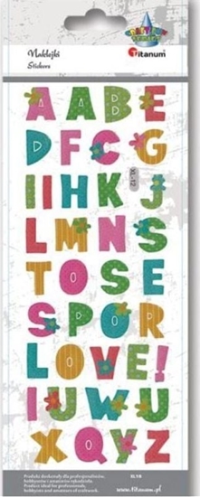 Изображение Titanum Naklejki wypuke mikkie alfabet 38szt