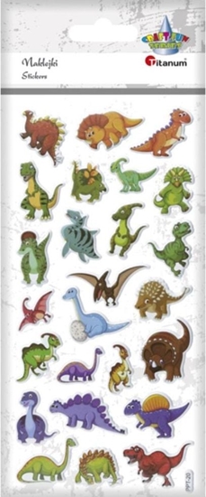Изображение Titanum Naklejki wypuke mikkie dinozaury 25szt