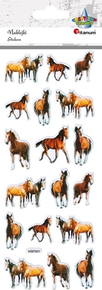 Изображение Titanum Naklejki wypuke mikkie konie 18szt