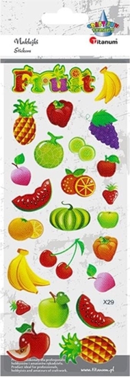 Изображение Titanum Naklejki wypuke mikkie owoce 24szt
