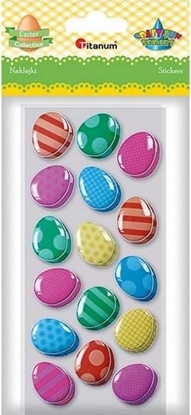 Изображение Titanum Naklejki wypuke mikkie pisanki 20x25mm mix 32szt