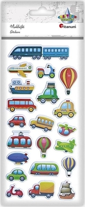 Изображение Titanum Naklejki wypuke mikkie pojazdy mix 21szt