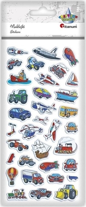 Изображение Titanum Naklejki wypuke mikkie pojazdy mix 34szt