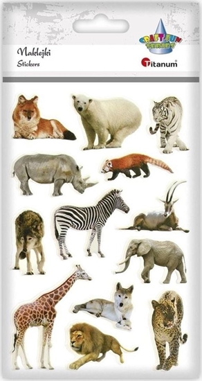 Изображение Titanum Naklejki wypuke mikkie zwierzta mix 13szt