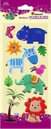 Изображение Titanum Naklejki wypuke mikkie zwierzta safari 10szt