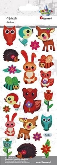 Изображение Titanum Naklejki wypuke mikkie zwierztka 21szt