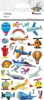Изображение Titanum Naklejki wypuke pojazdy powietrzne mix 25szt