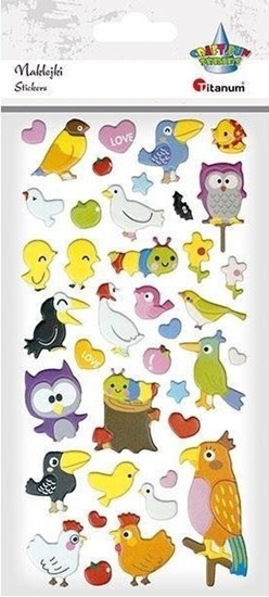 Изображение Titanum Naklejki wypuke ptaki 42szt