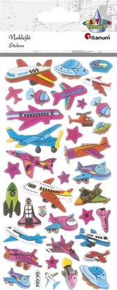 Изображение Titanum Naklejki wypuke samoloty mix 37szt