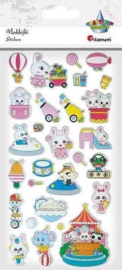 Изображение Titanum Naklejki wypuke sodkie zwierztka 28szt