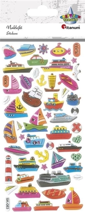 Изображение Titanum Naklejki wypuke statki mix 54szt