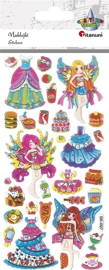 Изображение Titanum Naklejki wypuke wróki i stroje mix 31szt