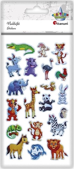 Picture of Titanum Naklejki wypuke zwierzta mix 20szt