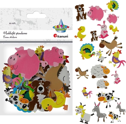 Изображение Titanum Naklejki zwierzta zagrodowe gospodarskie 22szt