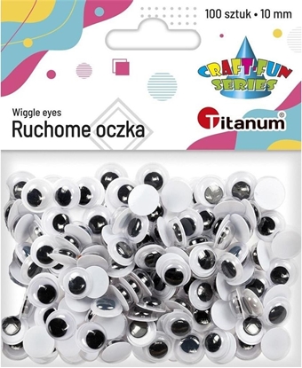 Изображение Titanum Oczy bez kleju i rzs 10mm 100szt