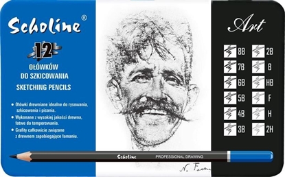 Изображение Titanum Oówek do szkicowania 8B-2H 12szt