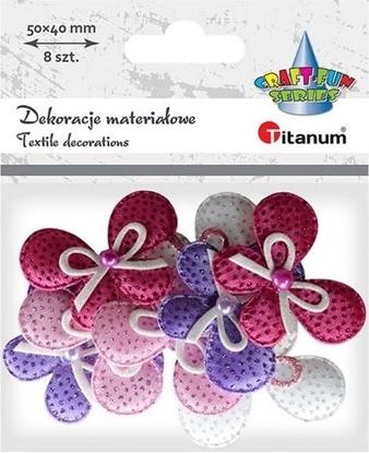 Attēls no Titanum Ozdoba materiaowa Kokardki mix 8szt